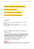 NR 507&colon; Advanced Pathophysiology  Final Exam Preparation  Chamberlain University &vert; 2026&sol;2027  150 Questions with Expert Rationales 