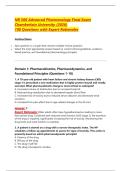 NR 566 Advanced Pharmacology Final Exam  Chamberlain University &lpar;2026&rpar;  100 Questions with Expert Rationales