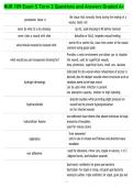 NUR 109 Exam 5 Term 2 Questions and Answers Graded A&plus;