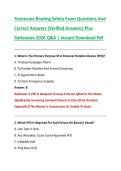 Tennessee Boating Safety Exam Questions And  Correct Answers &lpar;Verified Answers&rpar; Plus  Rationales 2026 Q&A &vert; Instant Download Pdf