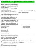 HESI Module 10 Test Questions and Answers Graded A&plus;