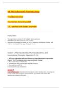 NR 566 Advanced Pharmacology  Final Examination  Chamberlain University &vert; 2026  250 Questions with Expert Rationales