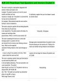 NUR 243 Final Exam Test Questions and Answers Graded A&plus;
