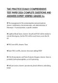 TMC PRACTICE EXAM II COMPREHENSIVE TEST PAPER 2026 COMPLETE QUESTIONS AND ANSWERS EXPERT VERIFIED GRADED A&plus;