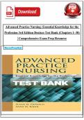 Advanced Practice Nursing&colon; Essential Knowledge for the Profession 3rd Edition Denisco Test Bank &lpar;Chapters 1&ndash;30&rpar; &vert; Comprehensive Exam Prep Resource