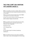 TNCC FINAL SCRIPT 2026 QUESTIONS WITH ANSWERS GRADED A&plus;