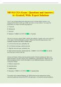 NR 511 CEA Exam &vert; Questions and Answers &vert; A&plus; Graded &vert; With Expert Solutions