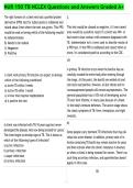 NUR 150 TB NCLEX Questions and Answers Graded A&plus;