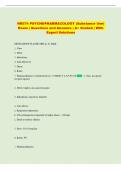 NR574 PSYCHOPHARMACOLOGY &lpar;Substance Use&rpar; Exam &vert; Questions and Answers &vert; A&plus; Graded &vert; With Expert Solutions