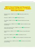 NR574 Clinical Findings and Management Exam &vert; Questions and Answers &vert; A&plus; Graded &vert; With Expert Solutions