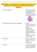 NR574 Week 7&colon; Traumatic Chest & Abdominal Injuries Exam &vert; Questions and Answers &vert; A&plus; Graded &vert; With Expert Solutions