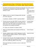 Psychopharmacology of Substance Use Disorders Exam &vert; Questions and Answers &vert; A&plus; Graded &vert; With Expert Solutions