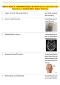 NR574 WEEK 5&colon; TRAUMATIC HEAD INJURIES Exam &vert; Questions and Answers &vert; A&plus; Graded &vert; With Expert Solutions