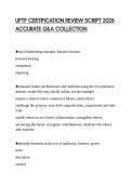 UPTP CERTIFICATION REVIEW SCRIPT 2026 ACCURATE Q&A COLLECTION