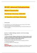 NR 507&colon; Advanced Pathophysiology  Midterm Examination  Chamberlain University &vert; 2026&sol;2027  125 Questions with Expert Rationales