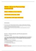 NR565&colon; Advanced Pharmacology  Bundle Exam Rated A