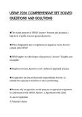 USPAP 2026 COMPREHENSIVE SET SOLVED QUESTIONS AND SOLUTIONS