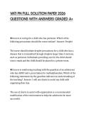 VATI PN FULL SOLUTION PAPER 2026 QUESTIONS WITH ANSWERS GRADED A&plus;
