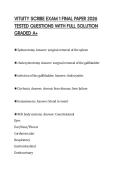 VITUITY SCRIBE EXAM 1 FINAL PAPER 2026 TESTED QUESTIONS WITH FULL SOLUTION GRADED A&plus;