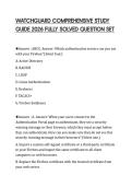 WATCHGUARD COMPREHENSIVE STUDY GUIDE 2026 FULLY SOLVED QUESTION SET