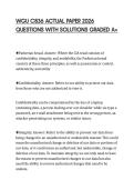 WGU C836 ACTUAL PAPER 2026 QUESTIONS WITH SOLUTIONS GRADED A&plus;
