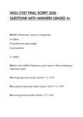WGU C957 FINAL SCRIPT 2026 QUESTIONS WITH ANSWERS GRADED A&plus;
