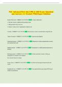 NSC Advanced First Aid&comma; CPR & AED Exam &vert; Questions and Answers &vert; A&plus; Graded &vert; With Expert Solutions
