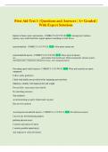 First Aid Test 3 &vert; Questions and Answers &vert; A&plus; Graded &vert; With Expert Solutions