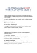 NRCME TESTBANK EXAM 2026-2027 QUESTIONS AND ANSWERS GRADED A&plus;