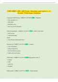 CPR&sol; FIRST AID&sol; AED Exam &vert; Questions and Answers &vert; A&plus; Graded &vert; With Expert Solutions