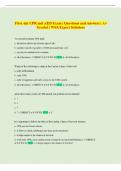 First Aid CPR and AED Exam &vert; Questions and Answers &vert; A&plus; Graded &vert; With Expert Solutions