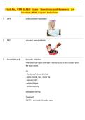 First Aid&comma; CPR & AED Exam &vert; Questions and Answers &vert; A&plus; Graded &vert; With Expert Solutions