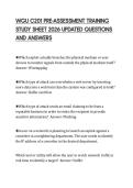 WGU C201 PRE-ASSESSMENT TRAINING STUDY SHEET 2026 UPDATED QUESTIONS AND ANSWERS