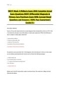 NR511 Week 4 Midterm Exam 2026 Complete Actual Exam Questions NR511 Differential Diagnosis & Primary Care Practicum Exam With Concept Based Questions and Answers &vert; 100&percnt; Pass Guaranteed &vert; Graded A&plus;