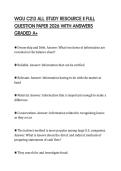 WGU C213 ALL STUDY RESOURCE II FULL QUESTION PAPER 2026 WITH ANSWERS GRADED A&plus;