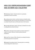 WGU C213 CERTIFICATION REVIEW SCRIPT 2026 ACCURATE Q&A COLLECTION