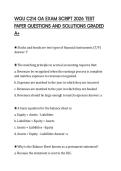 WGU C214 OA EXAM SCRIPT 2026 TEST PAPER QUESTIONS AND SOLUTIONS GRADED A&plus;