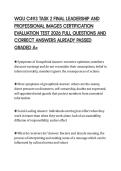 WGU C493 TASK 2 FINAL LEADERSHIP AND PROFESSIONAL IMAGES CERTIFICATION EVALUATION TEST 2026 FULL QUESTIONS AND CORRECT ANSWERS ALREADY PASSED GRADED A&plus;