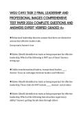 WGU C493 TASK 2 FINAL LEADERSHIP AND PROFESSIONAL IMAGES COMPREHENSIVE TEST PAPER 2026 COMPLETE QUESTIONS AND ANSWERS EXPERT VERIFIED GRADED A&plus;