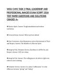 WGU C493 TASK 2 FINAL LEADERSHIP AND PROFESSIONAL IMAGES EXAM SCRIPT 2026 TEST PAPER QUESTIONS AND SOLUTIONS GRADED A&plus;