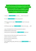 Water Well Drilling 101 for General Exam 2026 UPDATED EXAM ACTUAL LATEST VERSIONS QUESTIONS AND CORRECT VERIFIED ANSWERS WITH RATIONALES &lpar;100&percnt; CORRECT&rpar; A&plus; GRADED ASSURED