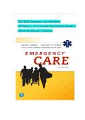 TEST BANK For Emergency Care&comma; 14th Edition by Daniel Limmer&comma; Michael F&period; O'Keefe&comma; Verified Chapters 1 - 41&comma; Complete Newest Version