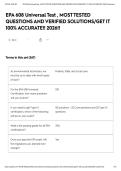 EPA 608 Universal Test &comma; MOST TESTED QUESTIONS AND VERIFIED SOLUTIONS&sol;GET IT 100&percnt; ACCURATE&excl;&excl; 2026&excl;&excl;EPA 608 Universal Test &comma; MOST TESTED QUESTIONS AND VERIFIED SOLUTIONS&sol;GET IT 100&percnt; ACCURATE&excl;&excl; 2026&excl;&excl;