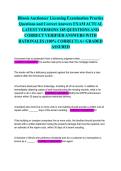 Illinois Auctioneer Licensing Examination Practice Questions and Correct Answers EXAM ACTUAL LATEST VERSIONS 185 QUESTIONS AND CORRECT VERIFIED ANSWERS WITH RATIONALES &lpar;100&percnt; CORRECT&rpar; A&plus; GRADED ASSURED