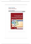 Test Bank For Concepts for Nursing Practice by Jean Foret Giddens &lpar;4th Edition&rpar;&period;National Board&ndash;Style MCQs with 100&percnt; Correct Answers and Explanations&period;