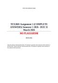 TEX2601 Assignment 1 &lpar;COMPLETE ANSWERS&rpar; Semester 1 2026 &lpar;792539&rpar; - DUE 31 March 2026&semi; 100&percnt; TRUSTED Complete&comma; trusted solutions and explanations&period; 