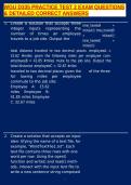 WGU D335 PRACTICE TEST 2 EXAM QUESTIONS & DETAILED CORRECT ANSWERS