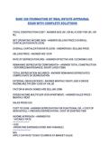 BUSI 330 FOUNDATION OF REAL ESTATE APPRAISAL EXAM WITH COMPLETE SOLUTIONS