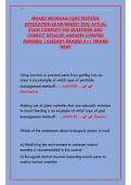 MDARD Michigan Core Pesticide Application Exam 2025&sol;2026&colon; Complete 400 Questions & Detailed Answers &vert; Pesticide Applicator License Test Prep