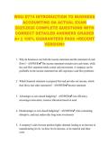 WGU D774 INTRODUCTION TO BUSINESS ACCOUNTING OA ACTUAL EXAM 2025&sol;2026 COMPLETE QUESTIONS WITH CORRECT DETAILED ANSWERS GRADED A&plus; &vert;&vert; 100&percnt; GUARANTEED PASS <RECENT VERSION